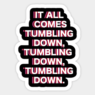 NEON GENESIS EVANGELION! Komm, süsser Tod Tumbling down lyrics shirt (colored) Sticker